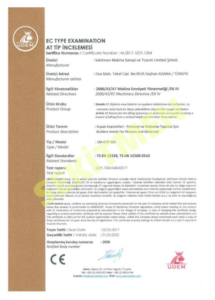SEKLIFT certification document preview