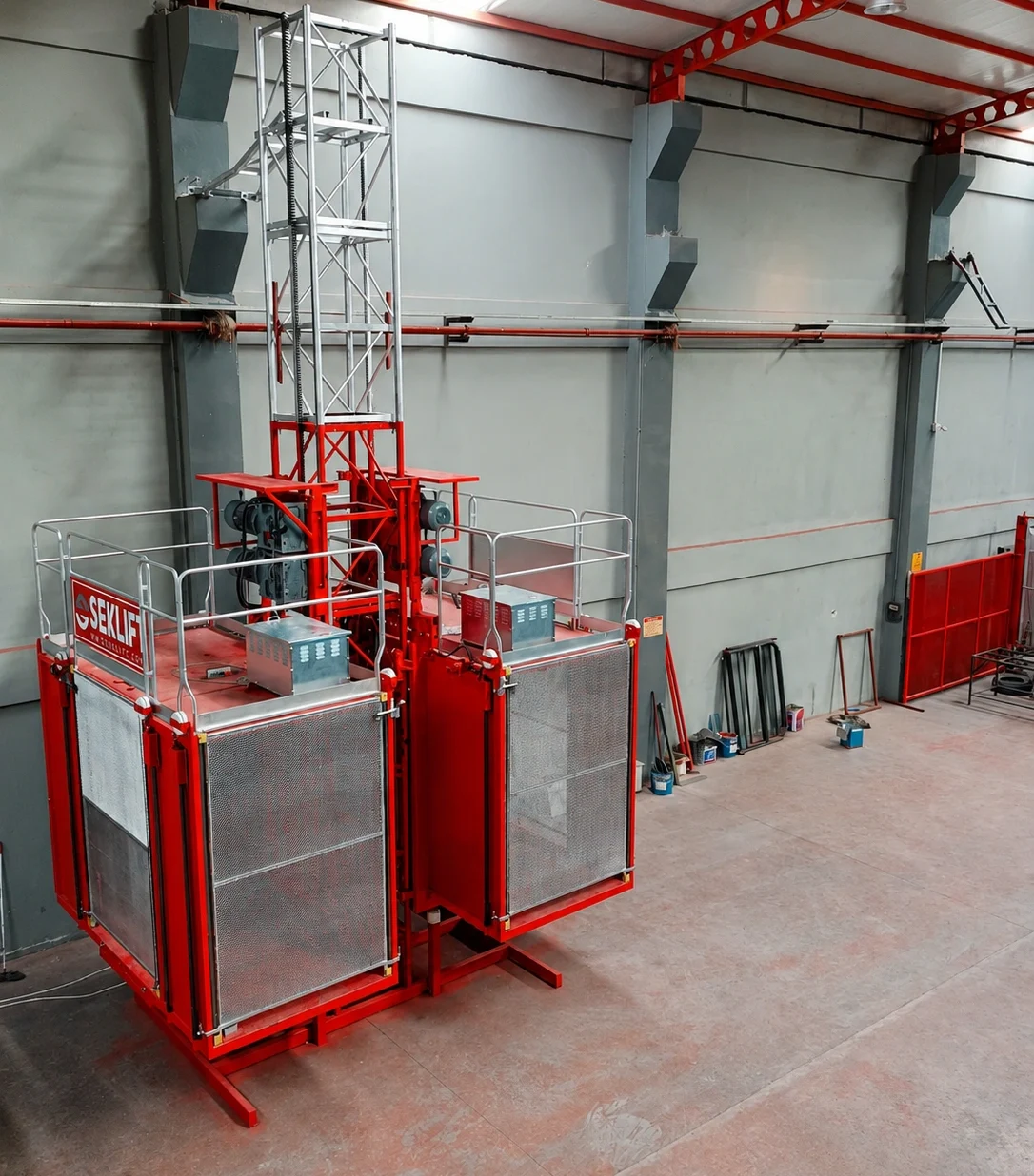 SEKLIFT SM-GTP-101 dual-cabin rack-and-pinion construction hoist